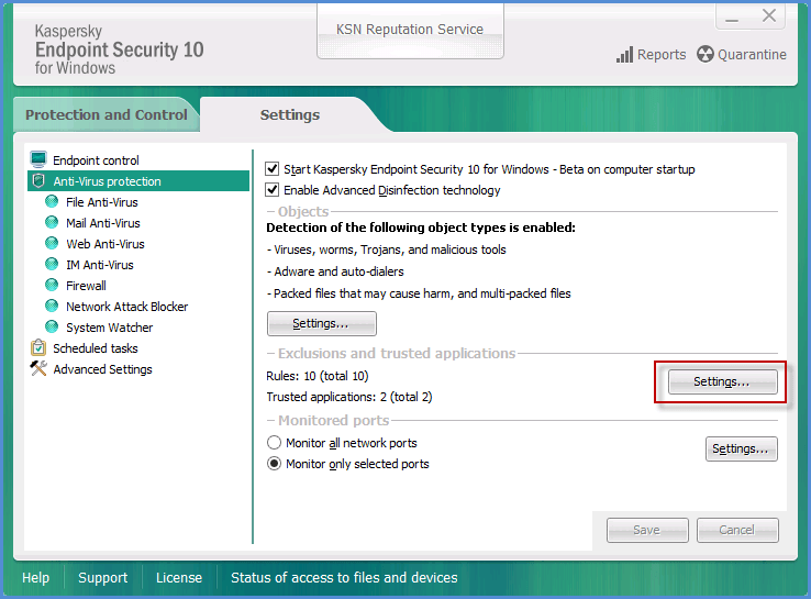 kaspersky client windows