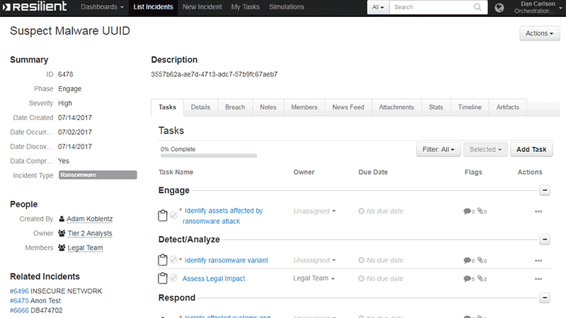 ibm resilient soar playbooks dinamicos